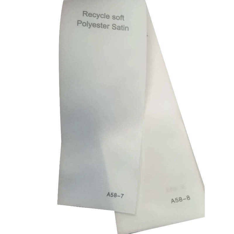 Рециклиран мек сатенен етикет